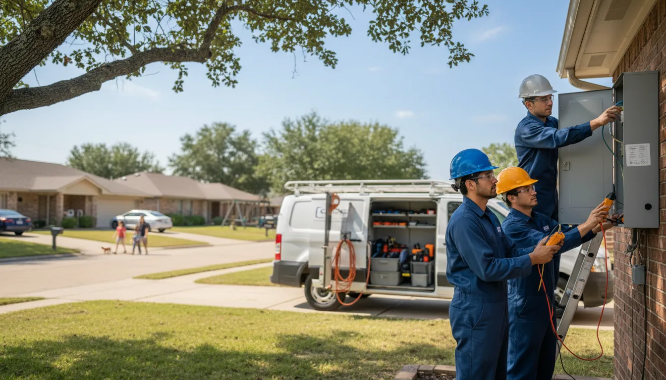 Certified electrician providing emergency electrical services in Center, ND